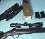 Sako A7 Stainless Synthetic 300 Win Mag, Leupold VX-3 4.5-14x40 Boone & Crockett Ballistic Reticle, 3 Magazines