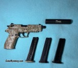 Sig Sauer Mosquito Threaded Barrel .22 LR Digital Desert Camo w/ Tactical Trainer Suppressor 
